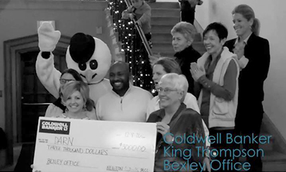 Bexley Office presents check to DARN